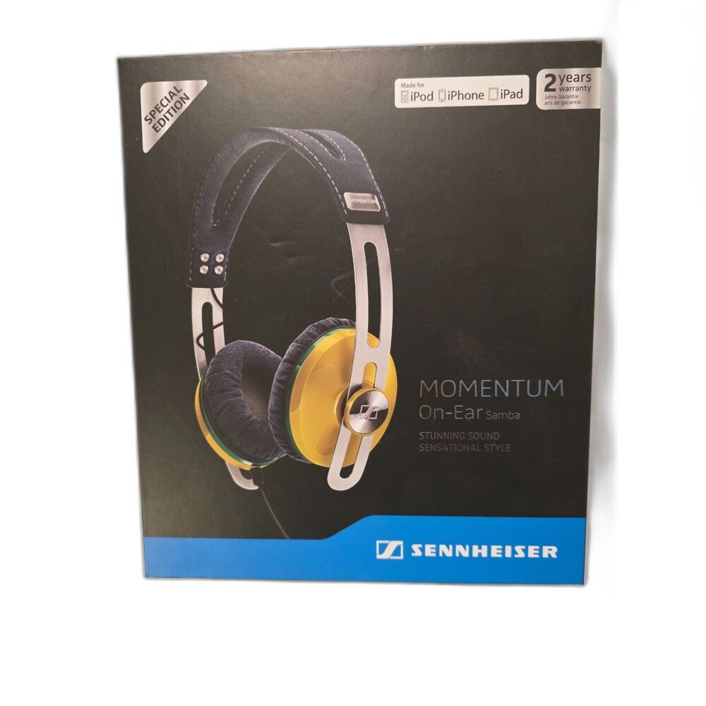 Sennheiser Momentum On Ear Samba Brazil Team Special Edition Headphones NIB New